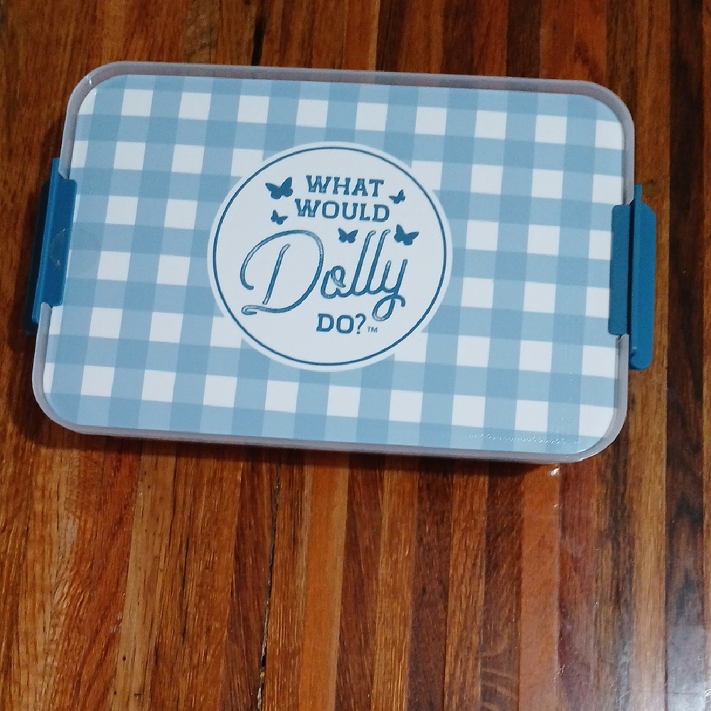 Dolly Parton Snackle Box Food Storage Container-Blue